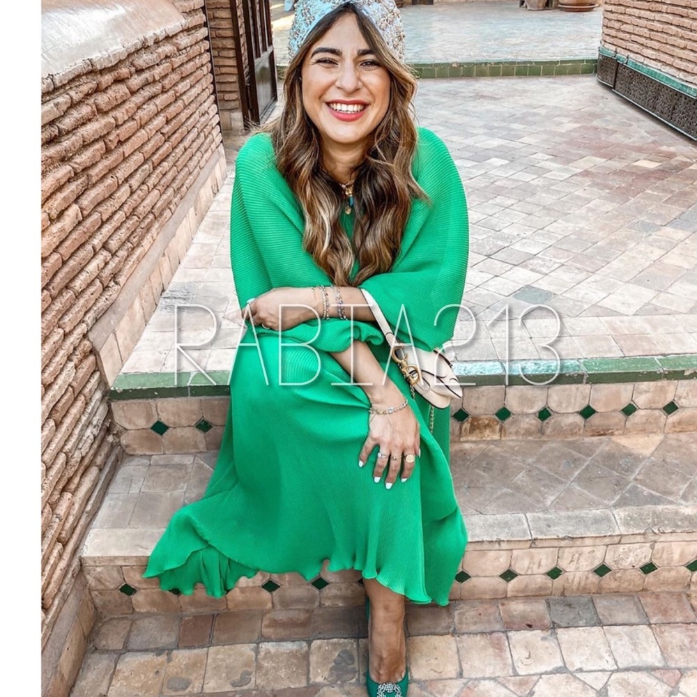 ZARA PLEATED DRESS - Picture 3 of 16